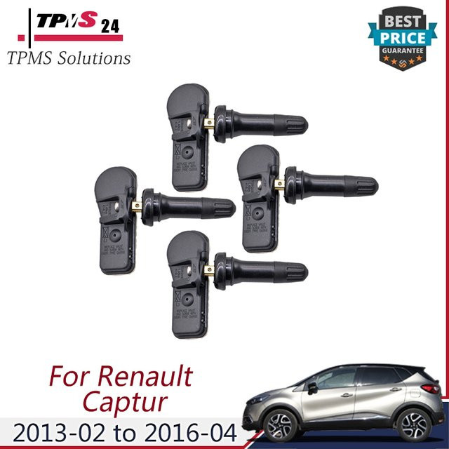 GANGLE Reifendruckkontrollsensor 433 MHz in Schwarz für Renault Captur Clio Van Dokker Kangoo Logan II Master III Trafic Twingo Van (407009322R) - Bild 1