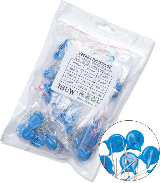 PUMUDDSY Varistor Widerstand Sortiertes Kit 100 Stück in Blau - Bild 1