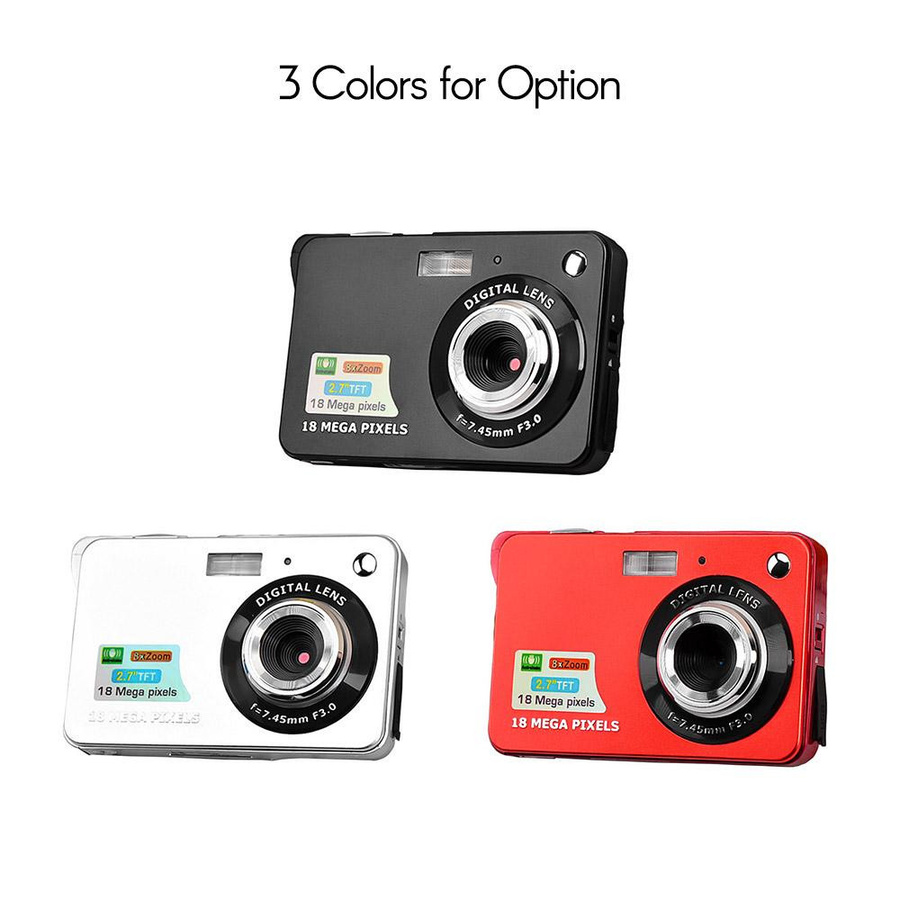 Honor Electronics Smile Capture Digitalkamera mit 18 MP, 2,7-Zoll-LCD-Bildschirm, 8-fach Zoom und Anti-Shake in Schwarz - Bild 4