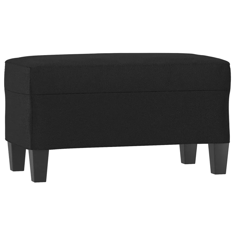 vidaXL Sitzbank aus Kunstleder in Schwarz, B/T/H: 70 x 35 x 41 cm - Bild 2