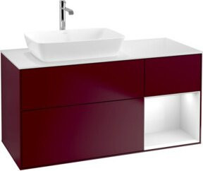 V&B Waschtischunterschrank Finion Wandbeleuchtung in Weiß, Breite: 120 cm - Bild 1