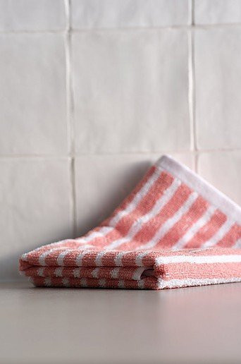 Jotex DIXIE Frottiertuch Pink gestreift B/H: 50 x 70 cm - Bild 1
