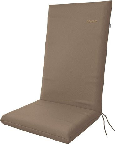 DOPPLER Auflage Nature in Braun aus rPET-Gewebe und Polyester, B: 48 cm, H: 119 cm, T: 6 cm - Bild 1