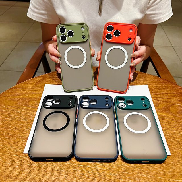 LICOERS Magnetische Hülle für iPhone 17 Pro Max, 17 Air und 17 Pro, transparent mit mattem Magnet und Rundum-Kameraschutz, weiche Stoßstangenschale - Bild 1