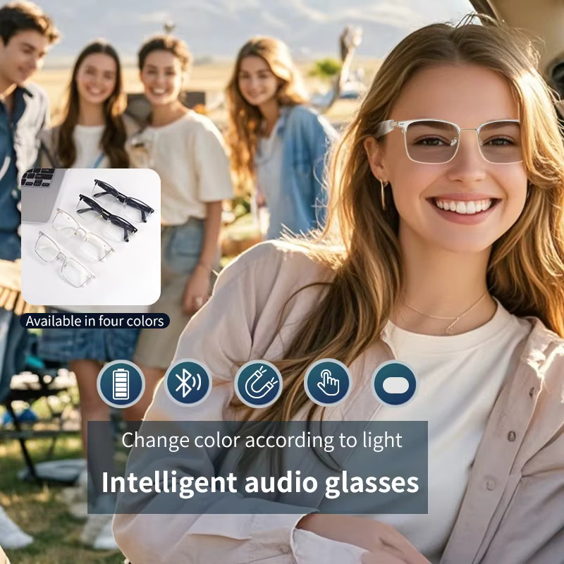 KOIPSSE Smart-Brille in Schwarz mit integrierten Lautsprechern und Dual-Touch-Funktion für Outdoor-Sport und Musikgenuss - Bild 2