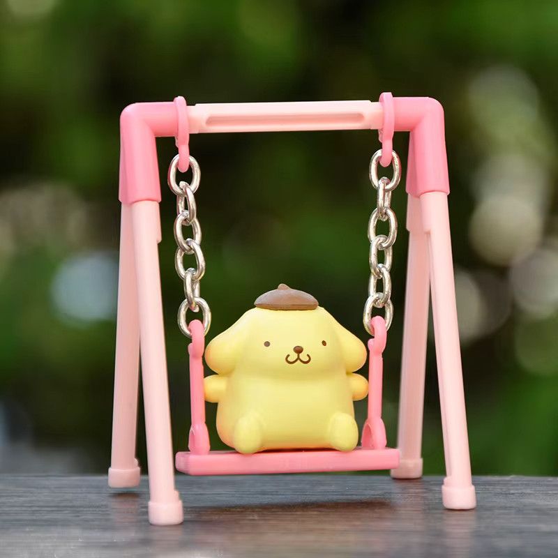 Sanrio Gashapon Schaukel-Actionfiguren Sammlung für Kinder mit Hello Kitty, Pompompurin, Cinnamoroll und My Melody - Bild 3