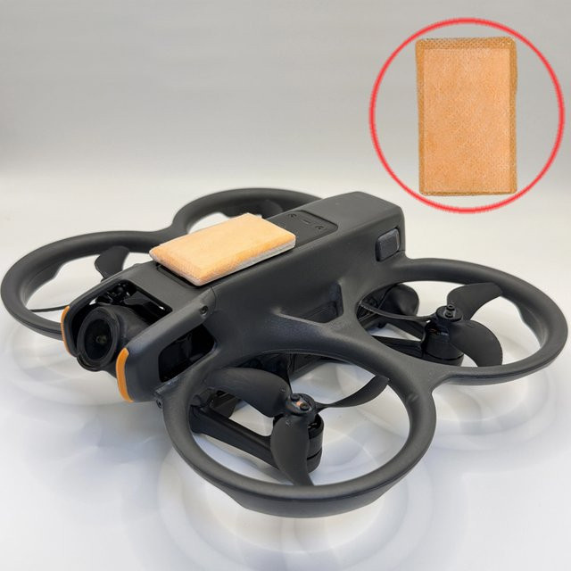 DJI Wasser-aktivierte Airbag Aufkleber für Flip, Mini und Avata Drohnen in Orange zur Rettung bei Luftaufnahmen über Wasser - Bild 1