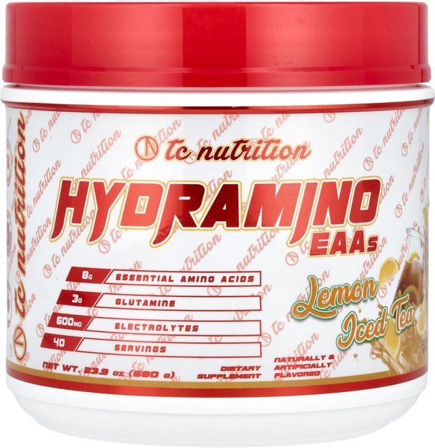 TC Nutrition, Getränkepulver, Hydramino EAA, Lemon Iced Tea, 680 g - Bild 1