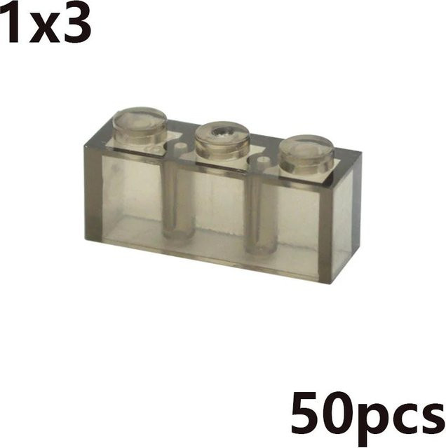 Bai Fen Bai MOC Transparent Dicke Bausteine, pädagogisches Kreatives Spielzeug, ab 3 Jahre - Bild 1