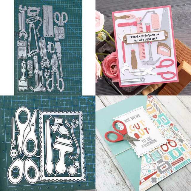 Metall Stanzform Schere für Scrapbook und Handwerk aus Metall - Bild 1