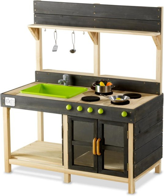 EXIT Outdoor-Holzspielküche Yummy 200 aus Zedernholz in Naturfarben - Bild 1
