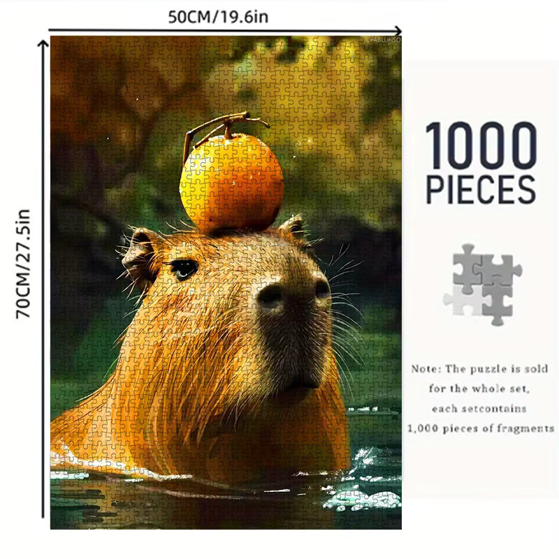 AZNM Capybara DIY-Papierpuzzle, 1.000 Teile - Bild 4
