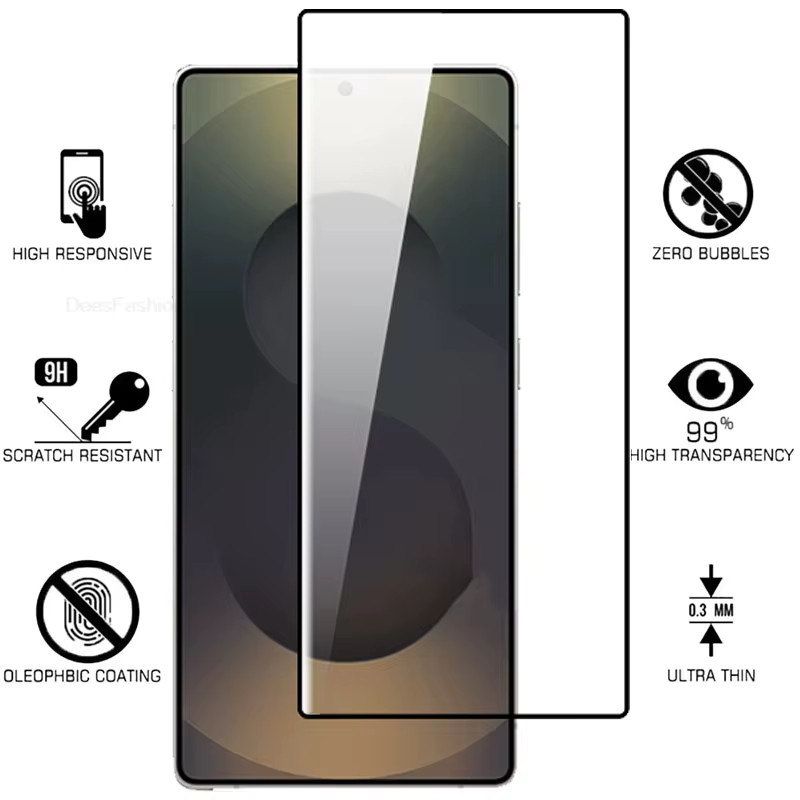 Samsung Displayschutzfolie aus gehärtetem Glas, transparent, für Galaxy S26 S25 S24 Ultra A17 A07 A37 A57 A56 A36 A26 A16 A55 A54 A53 A35 - Bild 4