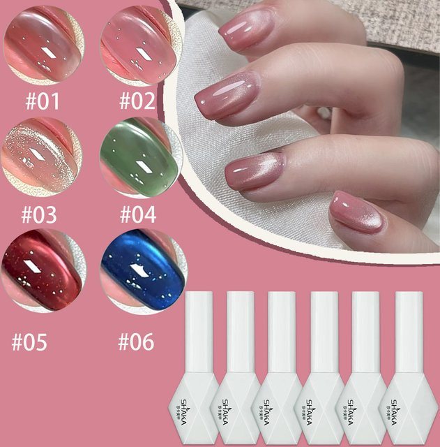 SHAKA Nagellack Glaspigment, Rosa, Grün, Blau, Unisex - Bild 1