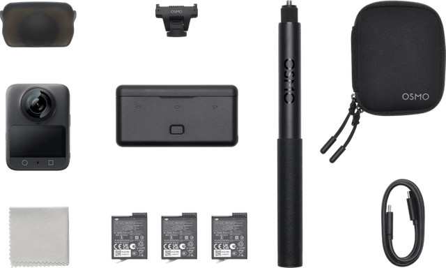 DJI Osmo 360 Adventure Combo Action Camera in Schwarz mit 1-Zoll-Sensor - Bild 1