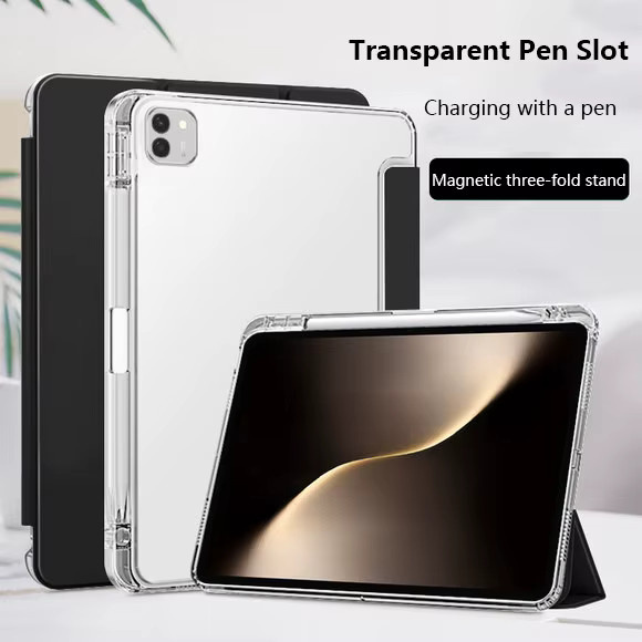 Transparente TPU-Schutzhülle für Honor MagicPad und diverse Tablet-Modelle mit Stiftfach - Bild 2