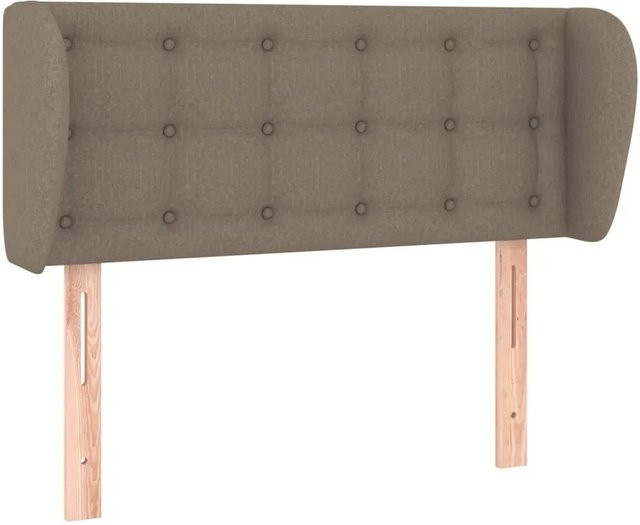 vidaXL Kopfteil mit Ohren in Beige, gepolstertes Stoff-Design, B/T/H: 103 x 23 x 88 cm - Bild 1