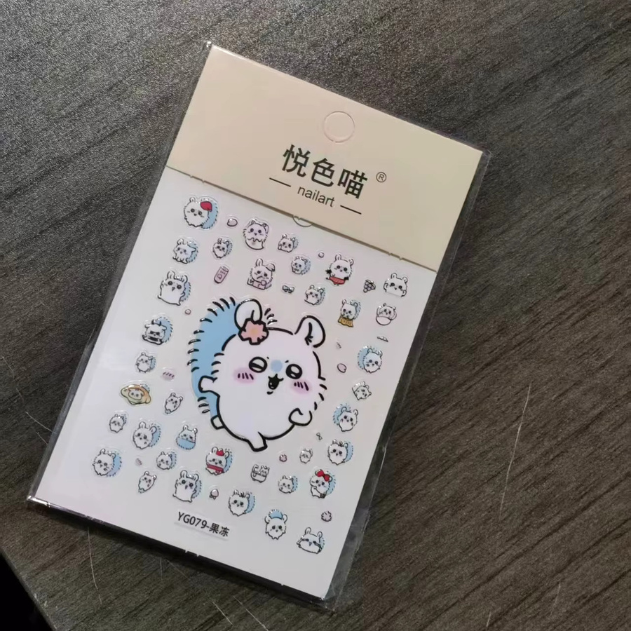 Bandai Nagelaufkleber Cartoon 3D Hachiware Usagi, Nagelsticker - Bild 2