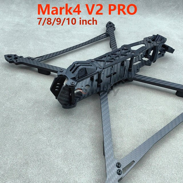 Mark4 V2 PRO FPV-Rahmen Kit für 7/8/9/10 Zoll Quadcopter in Schwarz für Freestyle und Long Range DIY-Projekte - Bild 1