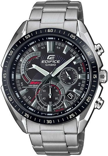 Casio Armbanduhr Edifice, Quarz, Edelstahl, Schwarz, Herren - Bild 1