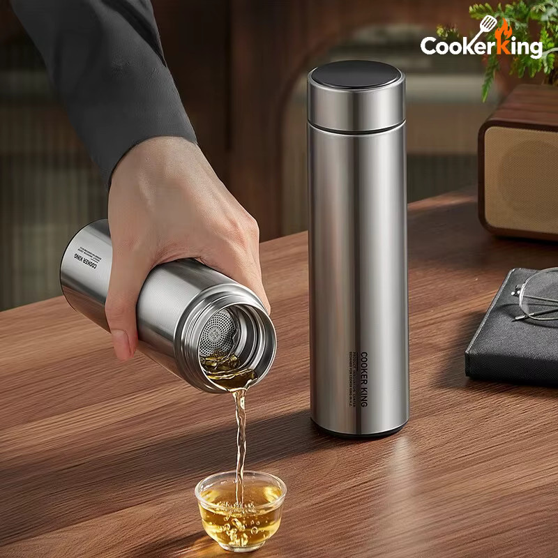 Cooker King Isolierter Edelstahlbecher aus 316 Edelstahl in Silber, 490 ml - Bild 2