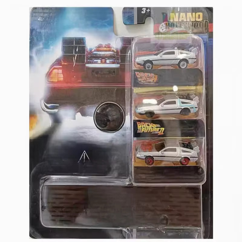 Jada Zurück in die Zukunft DeLorean DMC-12, Mini-Modellauto, 3er-Pack, ab 3 Jahren - Bild 3
