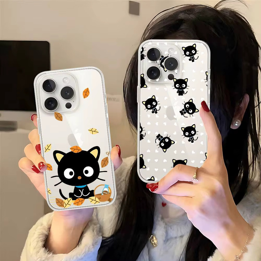 Luxuriöse C-Chococat Handyhülle für iPhone 11 bis iPhone 17 Pro Max, transparent und weich - Bild 2