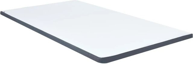 vidaXL Boxspringbett-Matratzenauflage aus Schaumstoff, Mittelweich, B/T/H: 120 x 200 x 5 cm, Weiß/Dunkelgrau - Bild 1