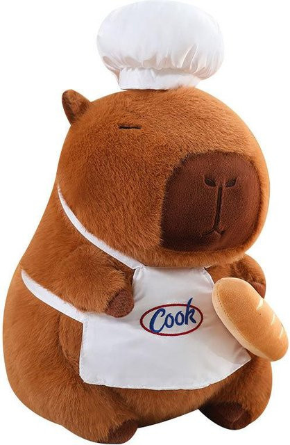 Kochmützen-Capybara Plüschtier Puppe, 45cm, ab 14 Jahren - Bild 1