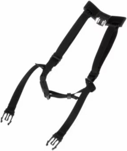 3M X5-P4PTCS1 Premium 4-Punkt-Kinnriemen mit Magnetverschluss für SecureFit Schutzhelme in Schwarz - Bild 1