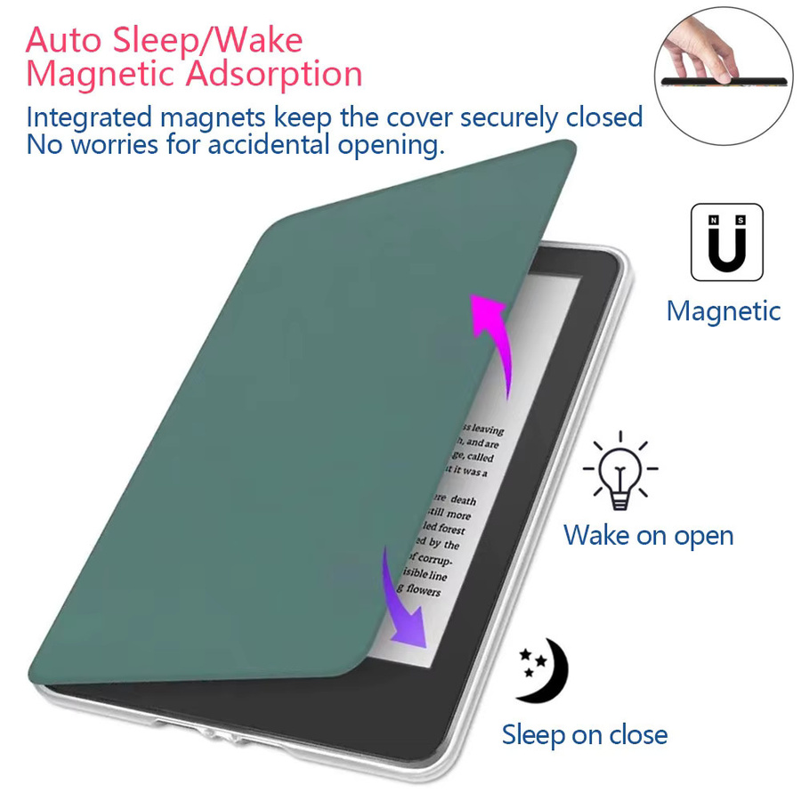 Chamqin-Teen Acrylhülle für Kindle Paperwhite Colorsoft in Blau, passend für die Generationen 2, 3, 6, 10, 11 und 12 mit 6,8 und 7 Zoll inklusive Zubehörtasche - Bild 2