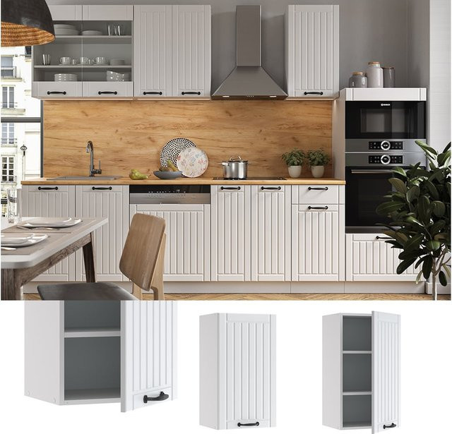 Vicco Hängeschrank Fame Line Küchenschrank in Weiß im Landhausstil, Breite: 40 cm, Höhe: 72 cm - Bild 1