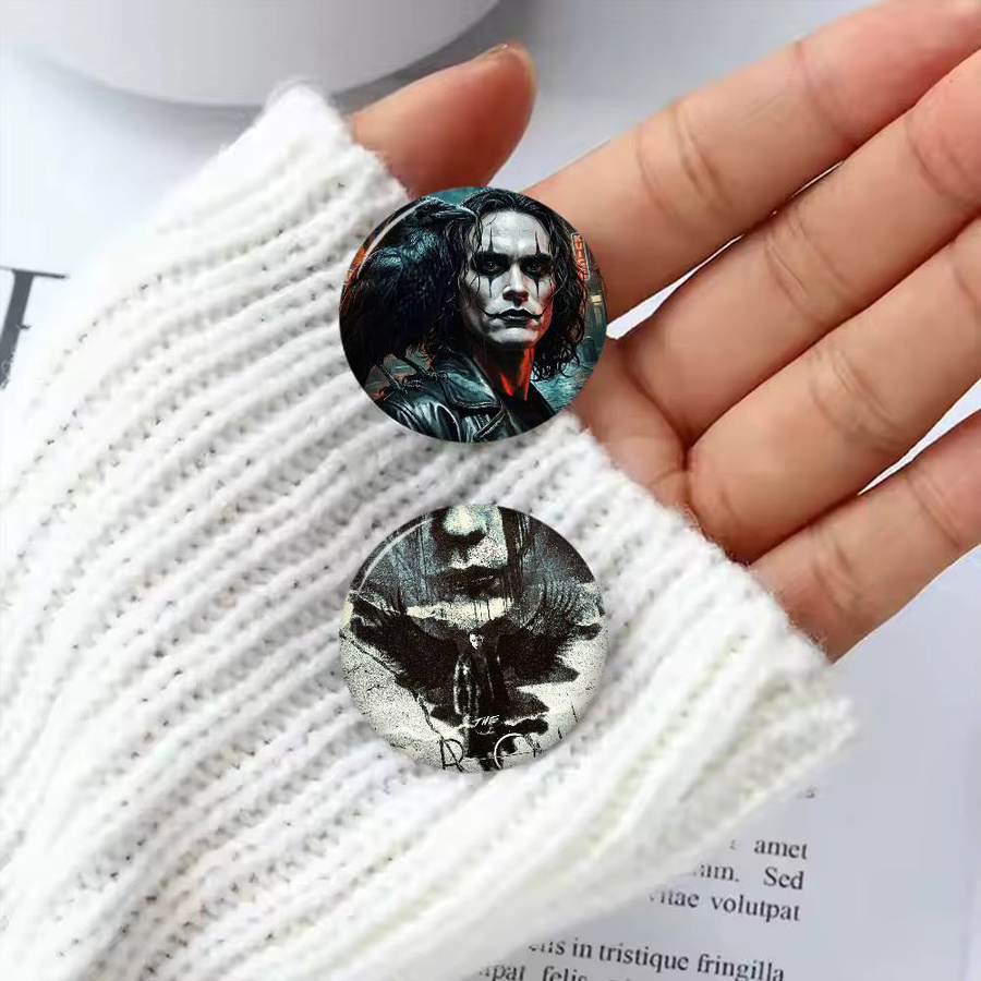 Brosche Gothic Films The Crow, Handgefertigt - Bild 4