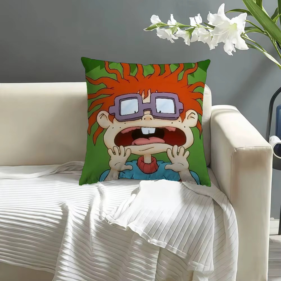 Bilibili Rugrats Motiv Kissenbezug quadratisch, Mehrfarbig, B/T/H: 45 x 45 x 45 cm - Bild 3