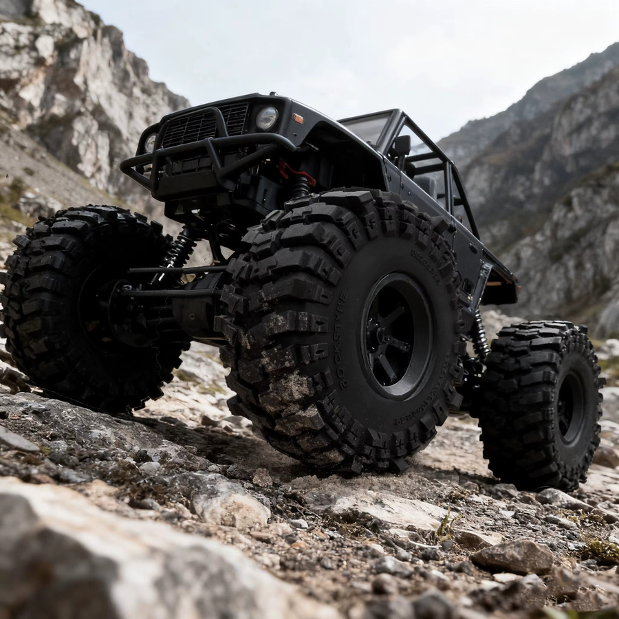 RC Crawler Reifen Räder, 4-teiliges Set, High Grip Gummireifen, 133mm - Bild 3