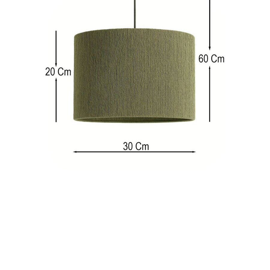 Opviq Pendelleuchte grün aus Metall, B/T/H: 30 x 30 x 30 cm, E27, höhenverstellbar - Bild 2