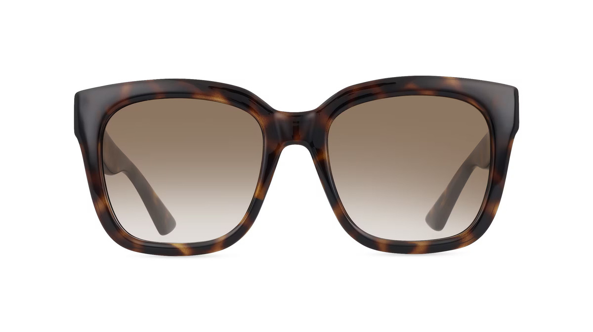 Gucci GG 1338S Sonnenbrille Cat Eye, Vollrand, Kunststoff, braun, Damen - Bild 1