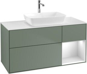 V&B Waschtischunterschrank Finion in Weiß lackiert, Breite: 120 cm, Tiefe: 50,1 cm, Höhe: 50,1 cm - Bild 1