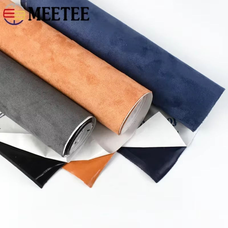 Meetee Selbstklebender Stoff in DarkGray aus Kunstleder und Wildleder für DIY-Besatz und Auto-Innentüren, B/H: 20 x 30–100 x 143 cm - Bild 5