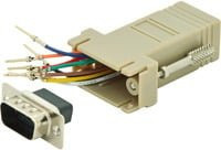 Digitus RS 232 Adapter in Beige mit DS-UB9 und RJ45 - Bild 1
