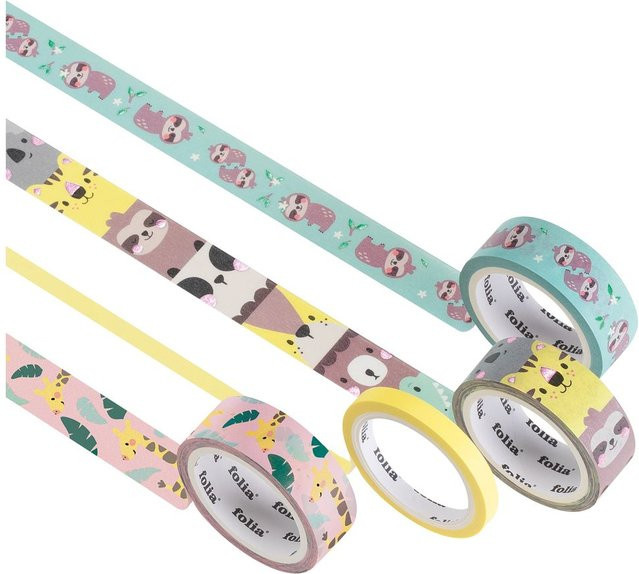Washi Tape Set Hotfoil Wildlife Multicolor aus FSC-zertifiziertem Papier - Bild 1