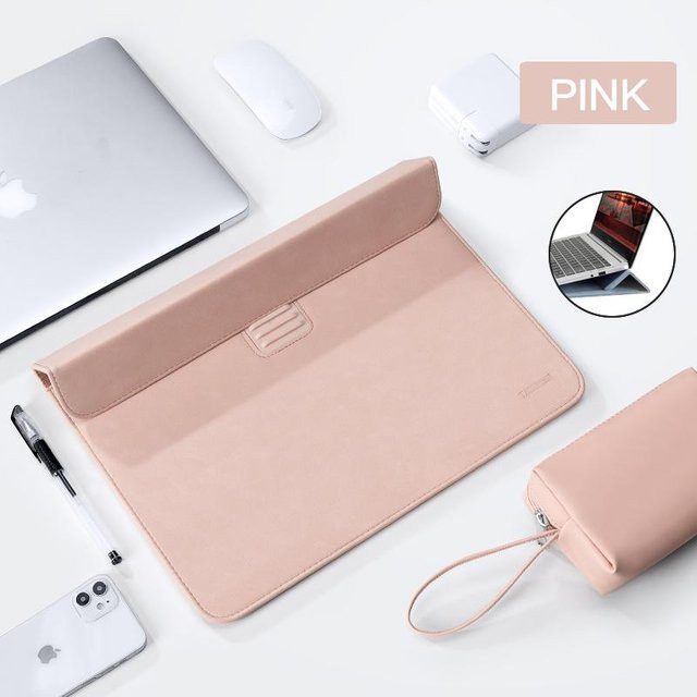 Rd lala Laptoptasche mit Ständer Case für Macbook Air Pro und andere Notebooks von 11 bis 15.6 Zoll in Rosa - Bild 1