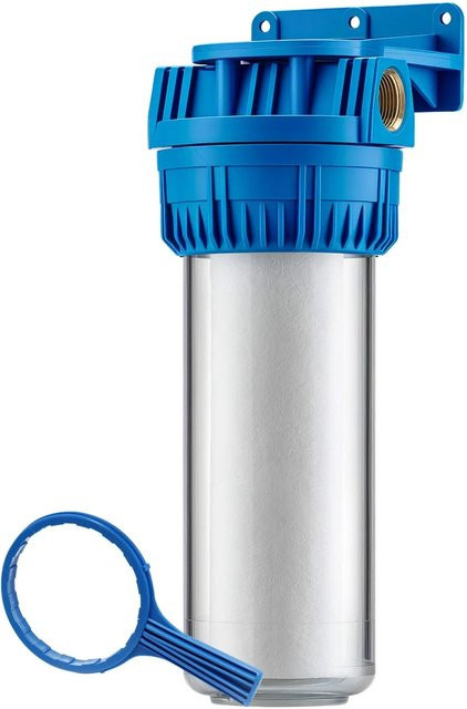 Naturewater Nw-Br10A 1-Stufen Sedimentfilter mit 5 Mikron PP-Kartusche, 3/4 Zoll Anschluss, Blau - Bild 1