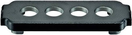 Harting Montagedeckel Sockel Schwarz mit Schraubbefestigung - Bild 1