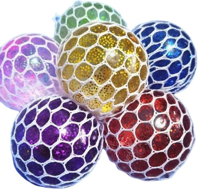 Bunter Stern-Knetball Squishy Ball, 3D Stressabbau Sensorisches Spielzeug, brown - Bild 1