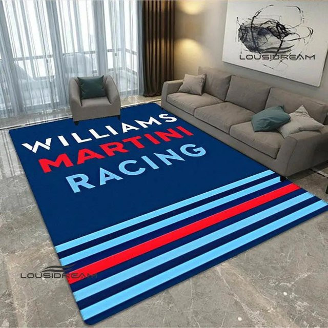 Karpetti Martini Racing Teppich Blau, Rutschfeste und Waschbare Fußmatte für Flur, Küche oder Badezimmer, B/T: 60 x 40 cm - Bild 1