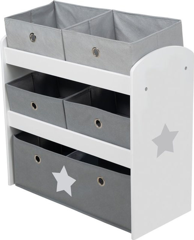 Roba Spielregal Stars für Kinderzimmer in Weiß, B/T/H: 60,0 x 30,0 x 63,5 cm - Bild 3