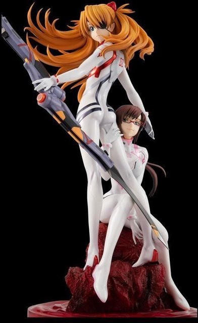 Bandai Anime-Figur Asuka Mari Makinami Illustrious aus Neon Genesis Evangelion als Desktop-Modell zur Dekoration - Bild 1