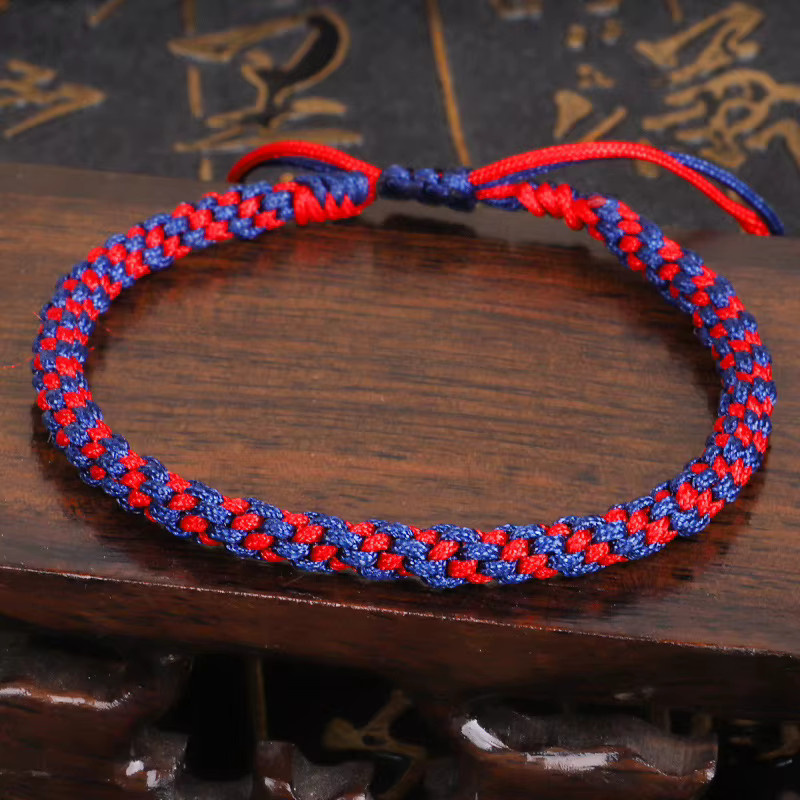 Armband, rot, gewebt, Mais Knoten, Unisex - Bild 2