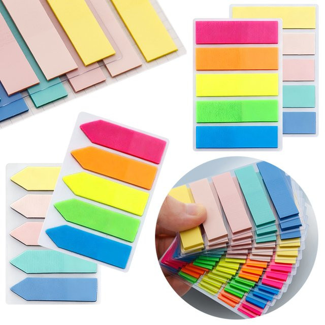 ZYF PET Index Aufkleber in Macaron und Morandi Farben für Home Office und Schule - Bild 1